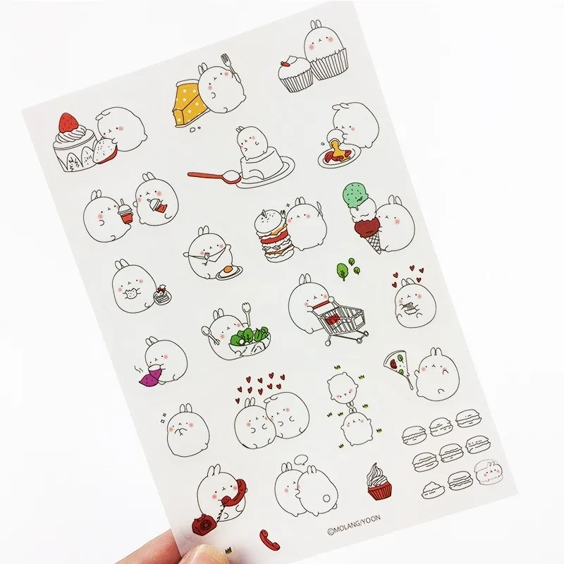 15 упаковок/партия новые корейские Мультяшные наклейки в виде картофельного