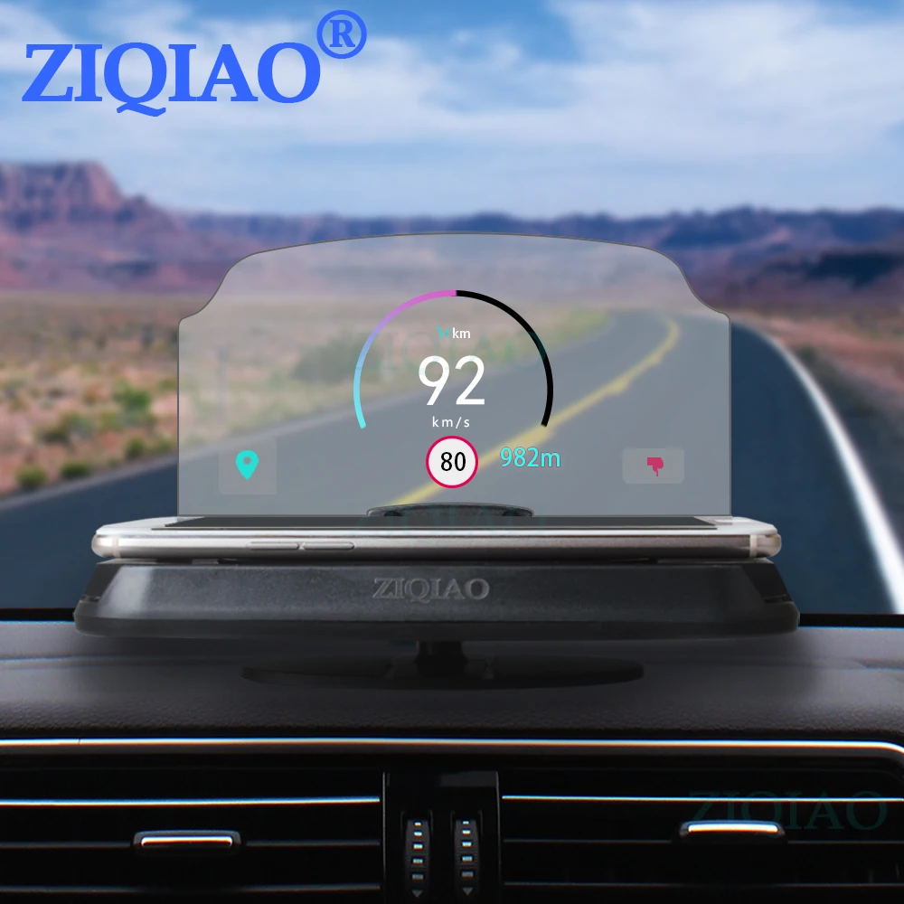Автомобильный HUD Дисплей навигации мобильный телефон проектор GPS Универсальный