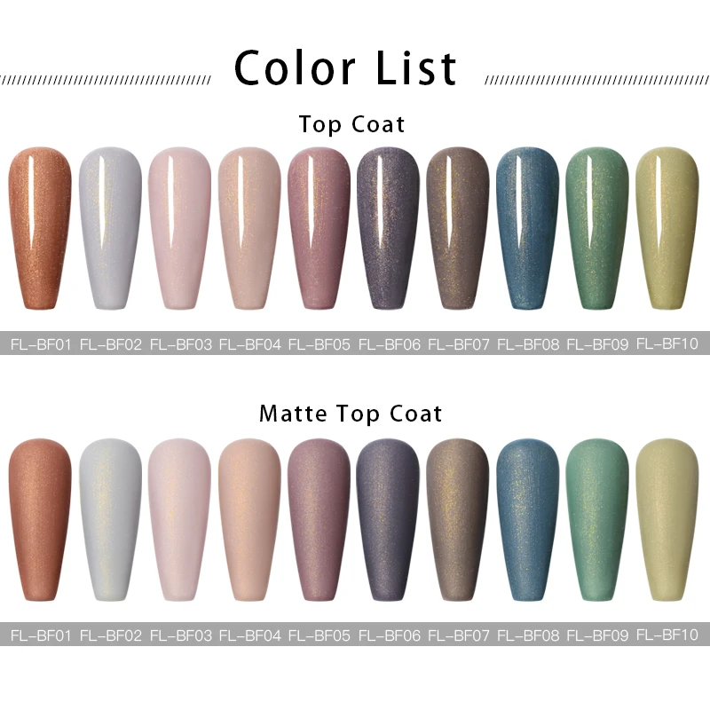 Голографический лак для ногтей FOUR LILY 5 мл блестящий УФ гель Блестящий маникюрный