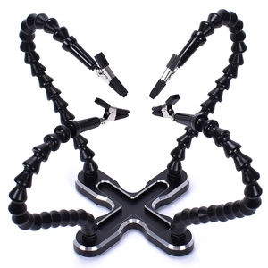 Паяльная станция с 4 шт., держатель для паяльника с гибкими дужками, ручной инструмент для сварки Pcb, Ремонтный сварочный инструмент