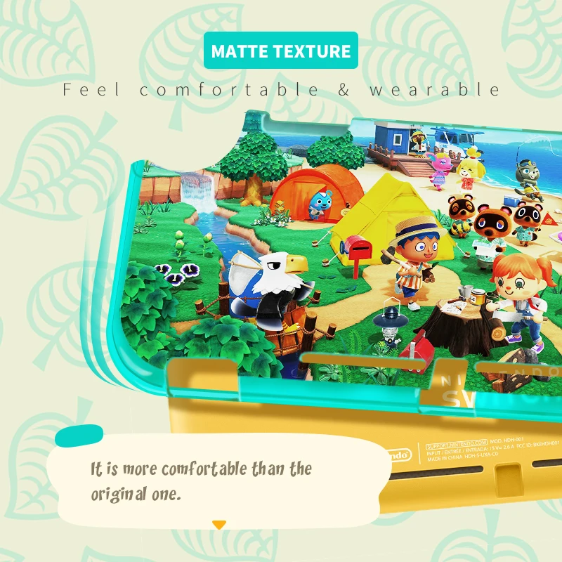 Жесткий защитный чехол DATA FROG с животными для Nintendo Switch Lite противоскользящий NS