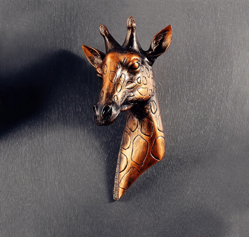 

FOR NORDIC GIRAFFE WALL HANGING WALL DECORATION EUROPEAN CREATIVE ANIMAL HEAD WALL STEREO DECORATION PENDANT RETRO