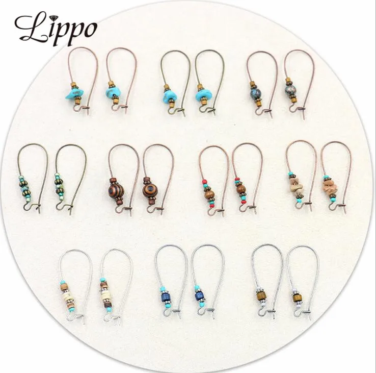 

10pcs BP-0001 Antique Copper Ear hook DIY jewelry Accessories handmade beads Ear hooks Antique Bronze earrings Hook wholesale