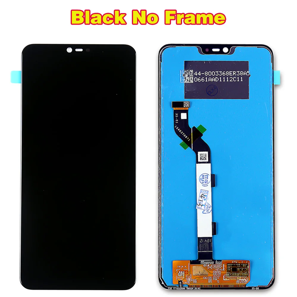 Black without Frame Vancca 6,26 дюймовый ЖК-дисплей для Xiaomi Mi 8 Lite 1080*2280 кодирующий преобразователь сенсорного экрана в сборе для Xiaomi Mi 8X рамка 10 мультитач - Цвет: Black without Frame