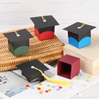 10 шт. креативные кепки для выпускного уровня, шоколадная коробка, Подарочные конфеты, упаковочная коробка, празднование старшей школы, товары для поздравления и вечеринки