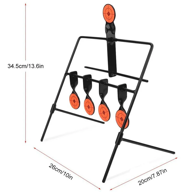 Новинка 5 пластин сброс мишень для стрельбы Тактический Металлический Стальной