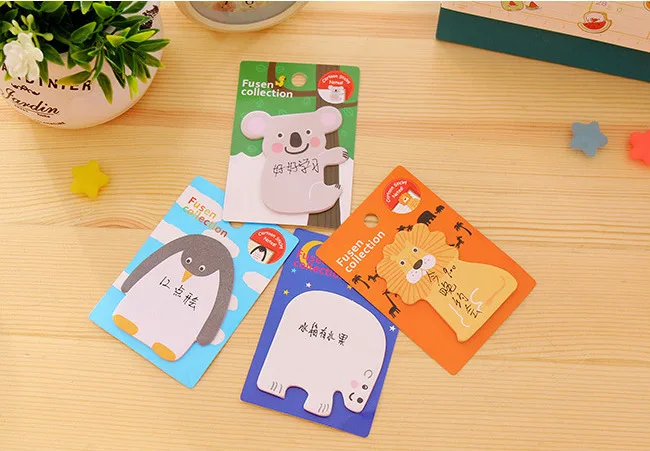 1 шт. Lytwtw милый Kawaii животные Липкие заметки Творческий блокнот Filofax блокнот офисные принадлежности школьные канцелярские принадлежности