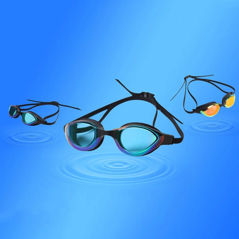 

Waterproof Professional Goggles UV Protection Adjustable Swimming Silicone Glasses Eyewear Anti-Fog Goggles for Men Women