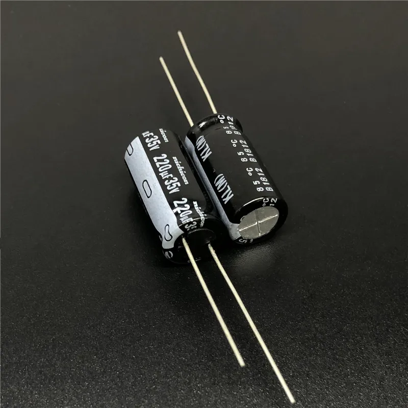 

5pcs/50pcs 220uF 35V NICHICON KL 10x20mm 35V220uF Low Leakage Current Aluminum Electrolytic Capacitor