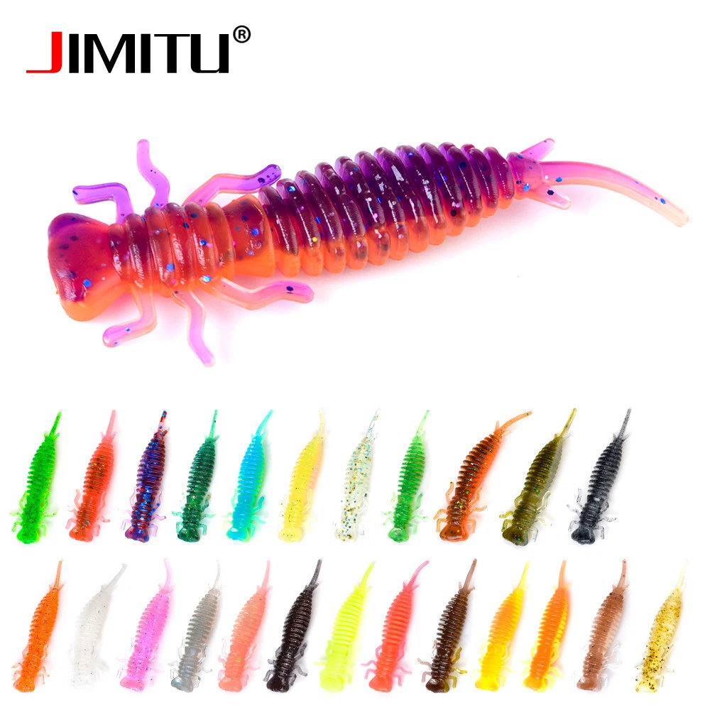 JIMITU 10 шт. мягкая рыболовная приманка два оттенка искусственный воблер