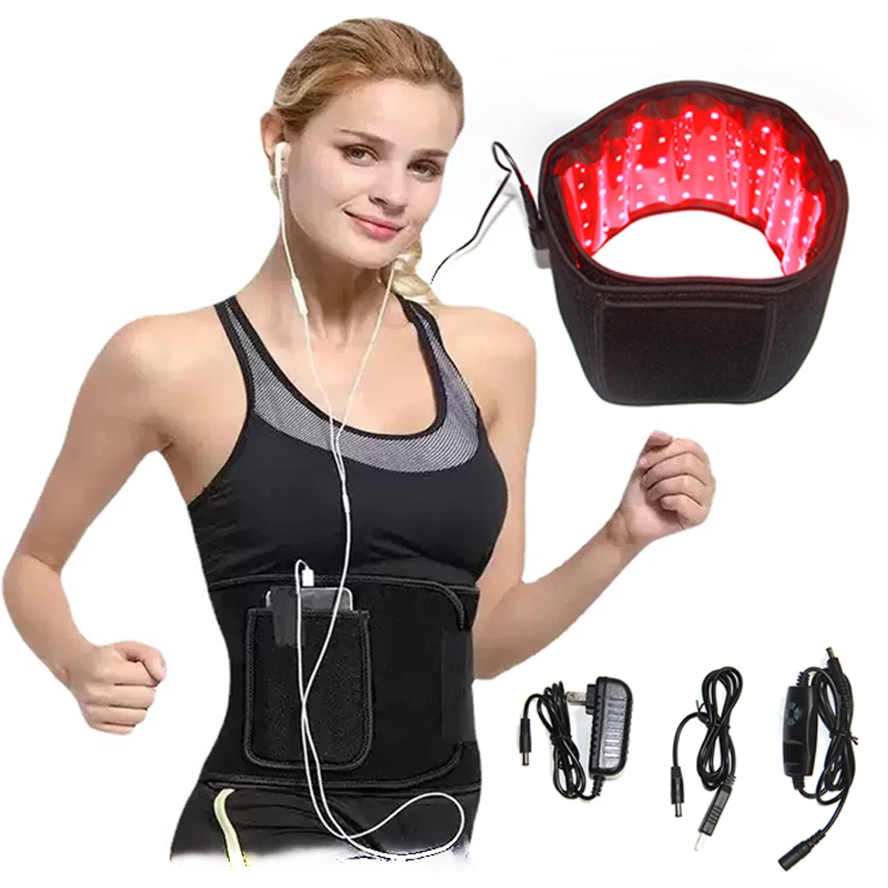 Dropshipping 660nm Red Light and 850nm Infrared Light Pad to Relieve Muscle Pain Exercise Weight Loss LED Red Light Therapy Belt