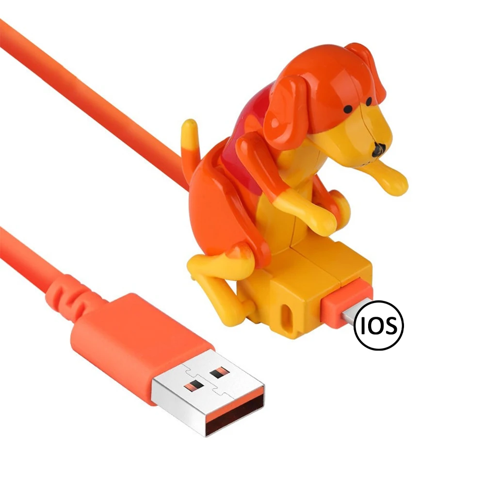 USB Type C Charger Cable For iphone Xiaomi iOS Android Humping Spot Dog Fast Charging Cord Puppy Data Line Universal Smartphone