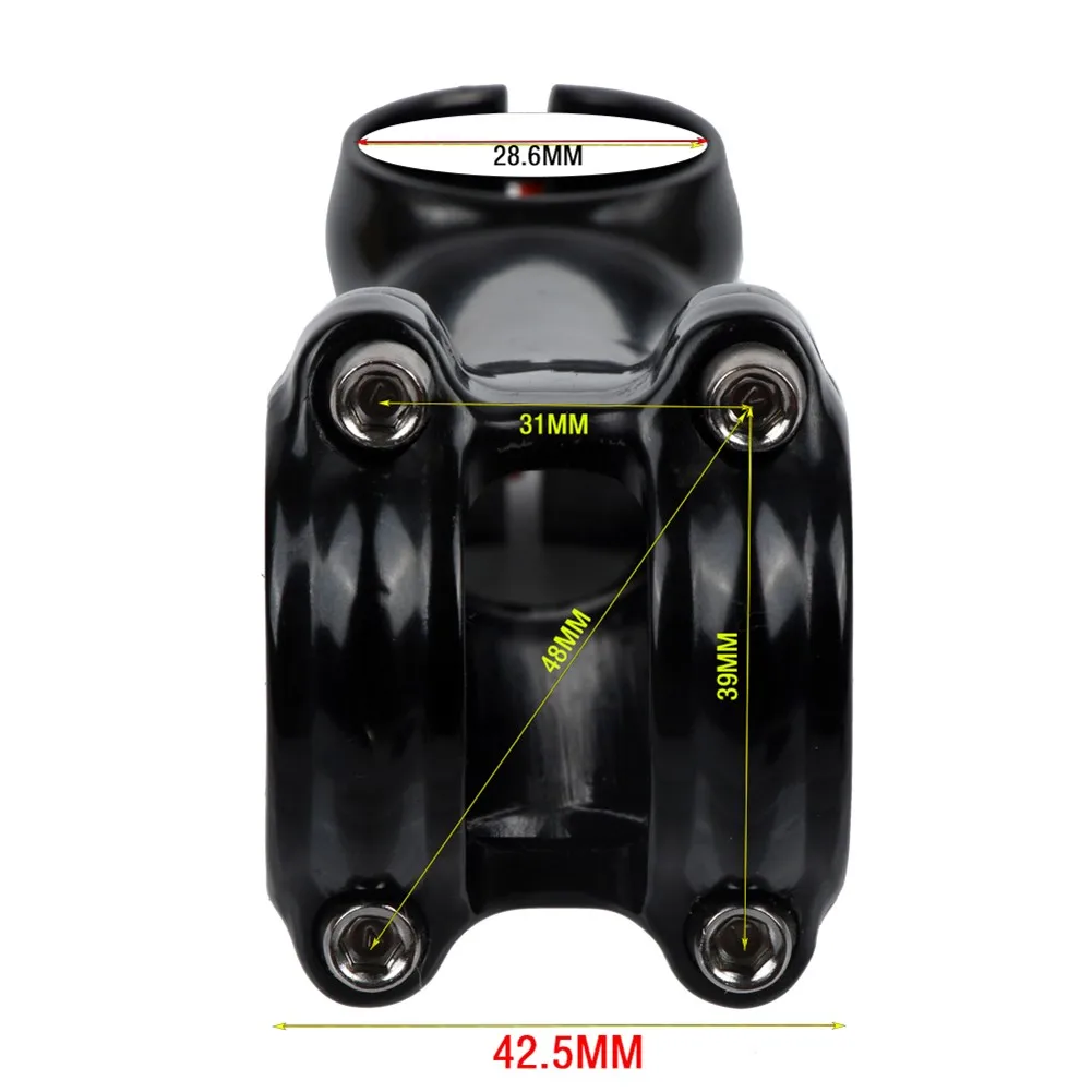 

Bicycle Stem 17 Degree MTB Road Mountain Bike Ultralight Riser Stem For 31.8mm Handlebar 60/70/80/90/100/110/120/130 Mm