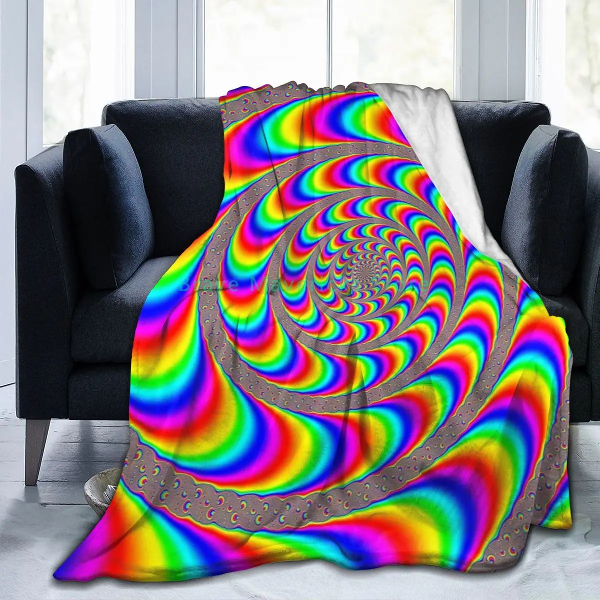 

Swirl New Fashion 3D Personality Printed Flannel Blanket Sheet Bedding Soft Blanket Bed Cover Home Textile Decoration