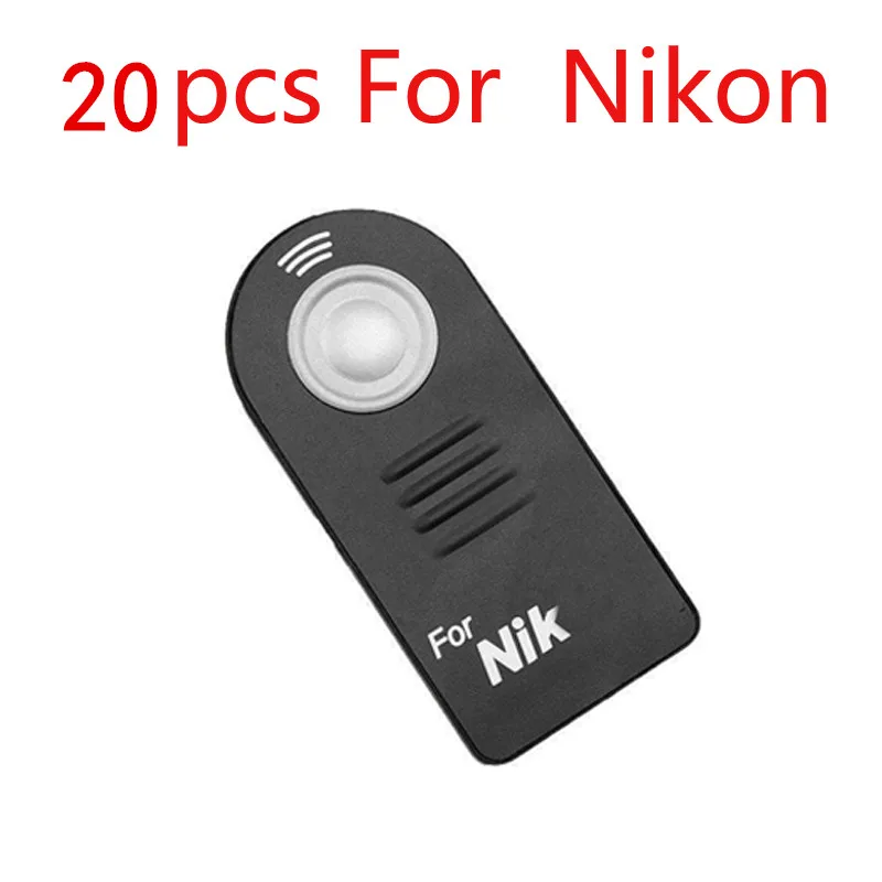 /20/50 шт ML-L3 RC-6 ИК Беспроводной дистанционного Управление для Canon nikon sony pentax Управление; с Батарея - Цвет: 20pcs For Nikon