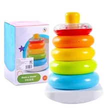 Baby Toys 6 12 Months Rainbow Stacking Rings Early Development Toys for Baby Toddlers Brinquedos Para Bebe Baby Boy Toys