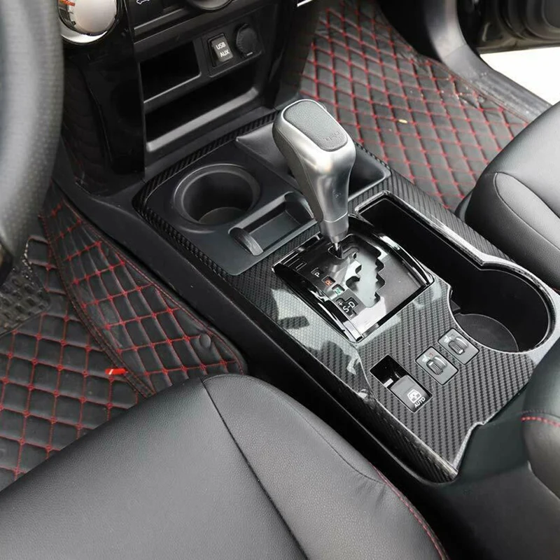 

for Toyota 4Runner 2010-2020 Interior Gear Shift Panel Cover Trim Carbon Fiber