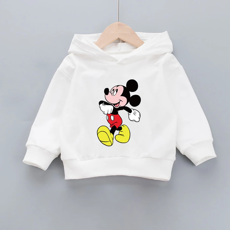 Disney Mickey Minnie Boys Girls Hoodie Clothes Clothing Toddler Infant Boys Girls Sweatshirts T-shirt Hoodied Cotton T-Shirt