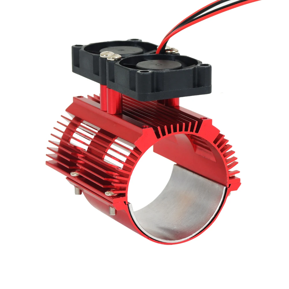 High Speed Dual Cooling Fan Motor Heatsink 41-43mm for 1/8 1/10 RC Car Monster Truck ARRMA Traxxas SUMMIT E-REVO 4068 4274 EZRUN | Игрушки и