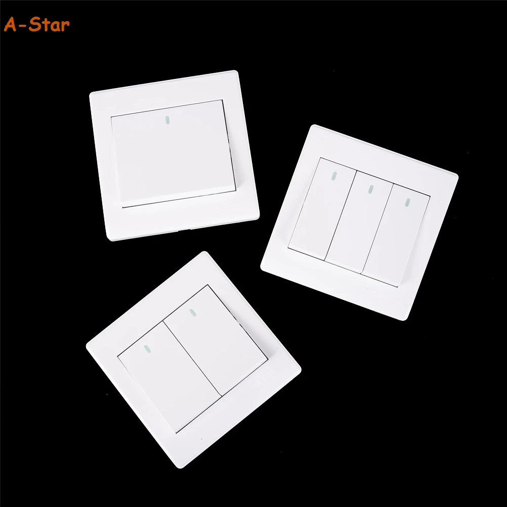 

RF Remote Smart 86 Wall Panel Remote Transmitter 1 2 3 Button Sticky Home Room Living Room Bedroom