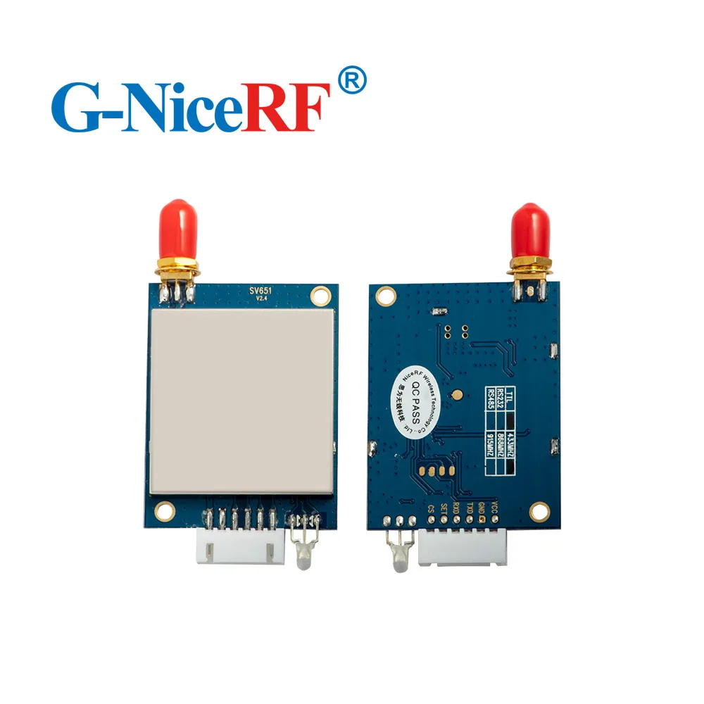 NiceRF- 2 шт./лот SV651 433 МГц TTL интерфейс 500 МВт 27 дБм беспроводной модуль