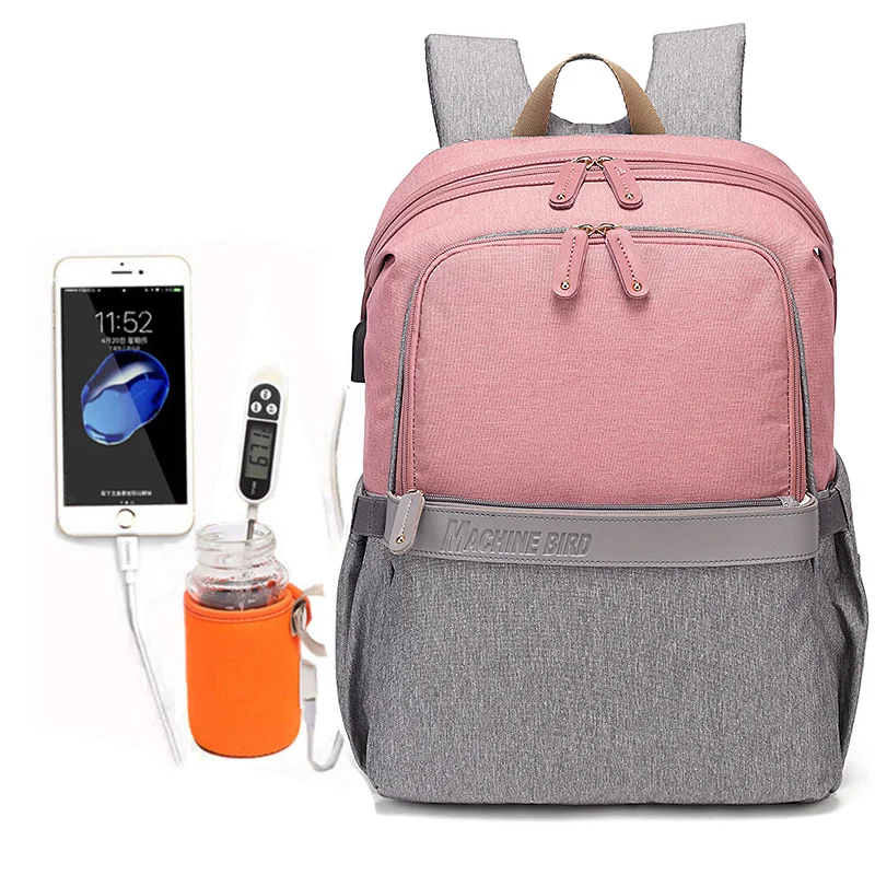 Модная сумка для мам подгузников брендовая вместительная Детская дорожный