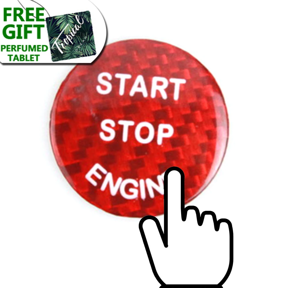 

Engine Start Stop Button cover Trim For bmw X5 E70 E87 E90 E91 E60 F20 F30 F10 G30 Accessories Carbon Fiber