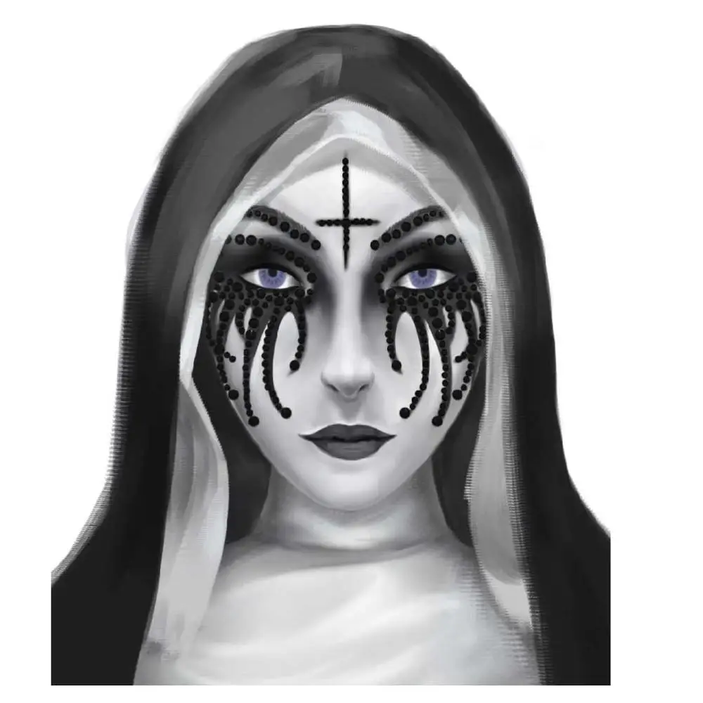 HFG16 стикер для макияжа в стиле тыквы украшение лица декор Хэллоуина подарок на