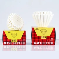 kalita wave paper filter 50 sheets pour over coffee filter 155 for 1 to 2 cups185 for 2 4 cupsr 50p hand brew paper filters