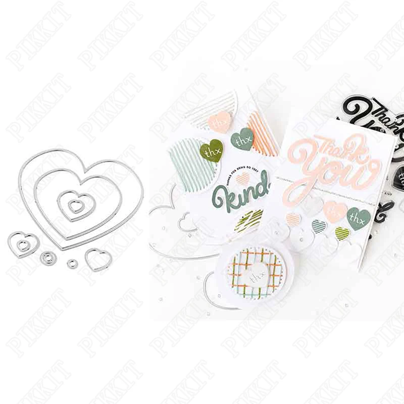 

New Arrival 2021 Love Pattern Metal Cutting Die Diy Molds Scrapbooking Paper Making Cuts Crafts Template Handmade Card