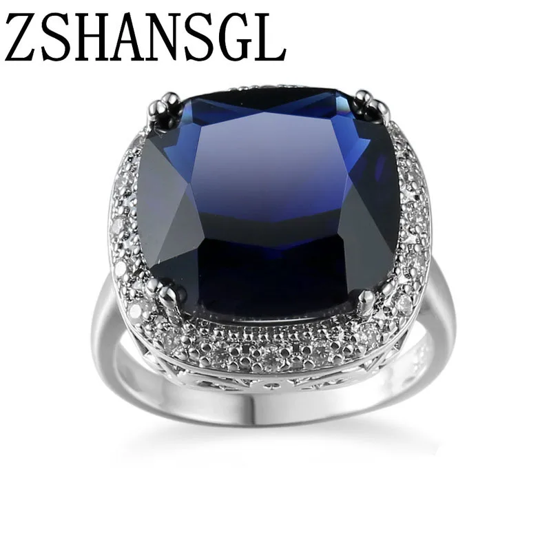 Одежда высшего качества большой CZ темно синие Австрийские хрустальные бусины 925