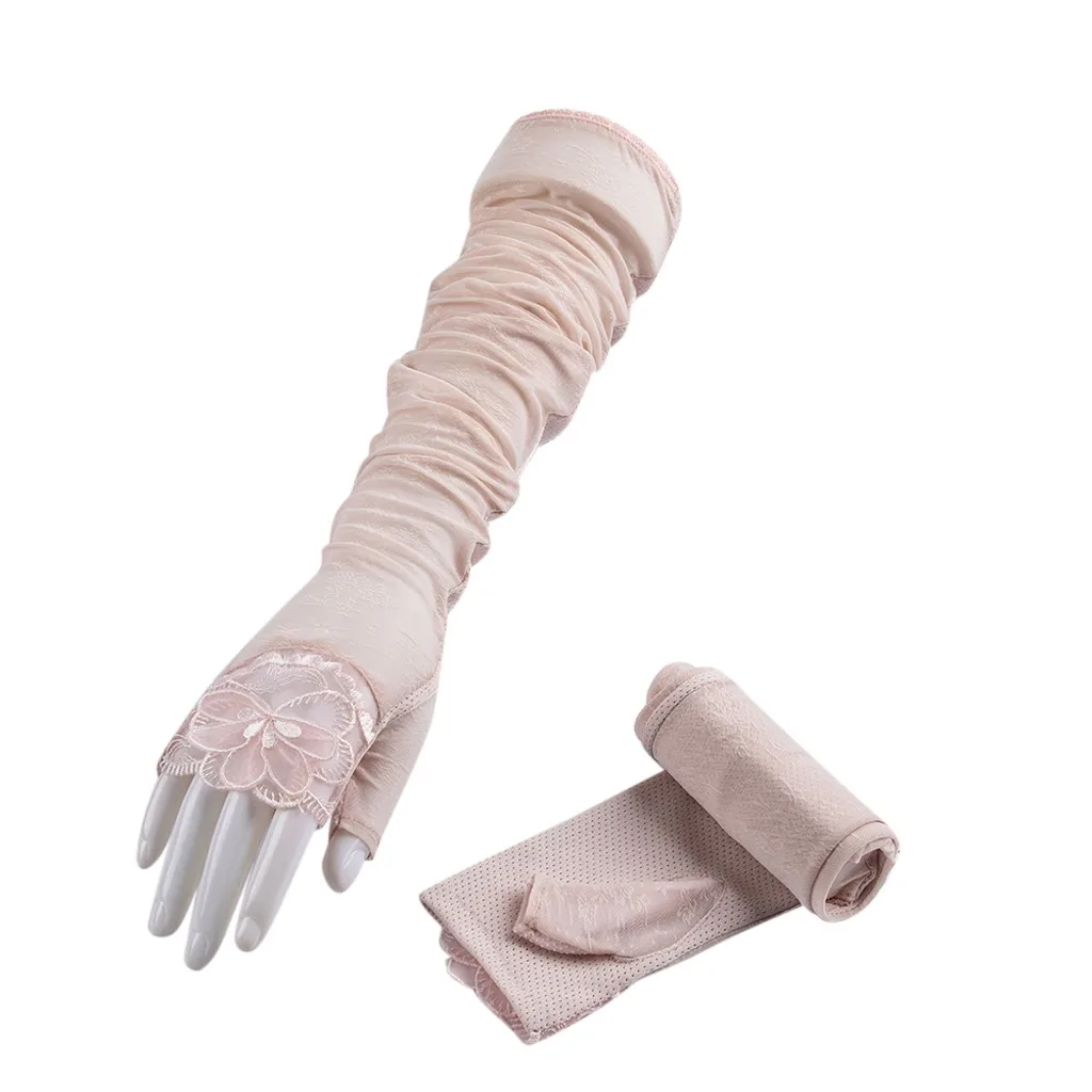 Дышащий солнцезащитный кружевной охладитель для рук из ледяной ткани