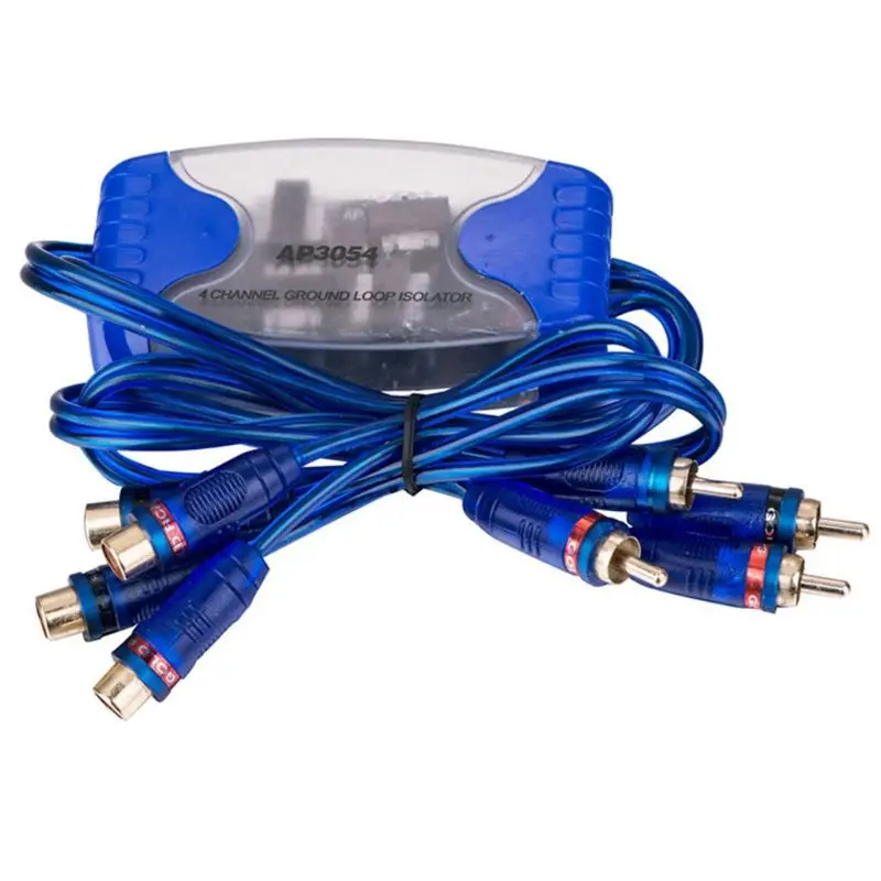 

New Universal Noise Sound Eliminator 4 Channel RCA Ground Loop Isolator Noise Filters For Car Audio