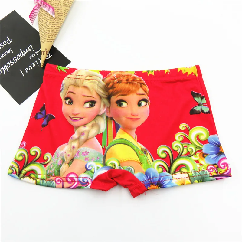 5 шт./лот; От 2 до 10 лет трусы-боксеры; нижнее белье для девочек; детские трусики принцессы из смешанного хлопка;