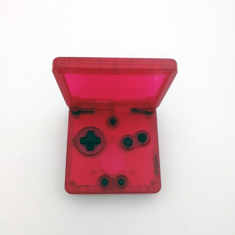 Прозрачный прозрачный красный запасной чехол для Nintendo GameBoy Advance корпус SP консоли