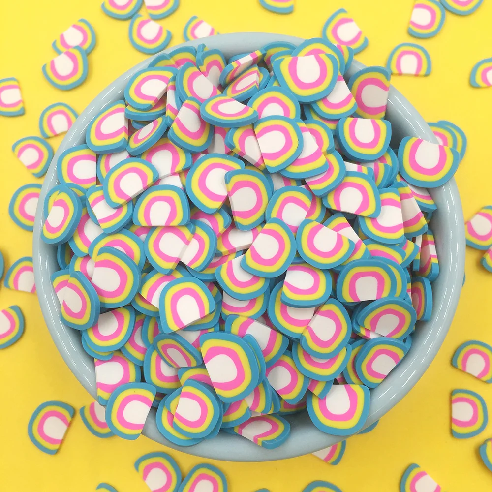 100 г 3D Мягкие радужные ломтики полимерная глина разбрызгиватель для рукоделия