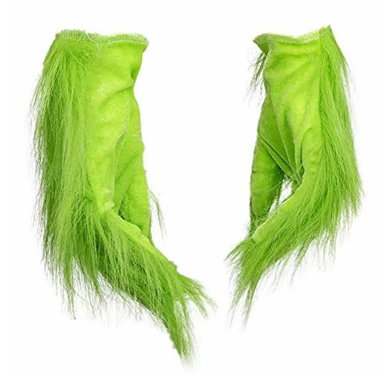 Grinch плюшевая перчатка Рождество Хэллоуин Делюкс косплей-реквизиты для вечеринки рождественские украшения перчатки 1 пара перчаток