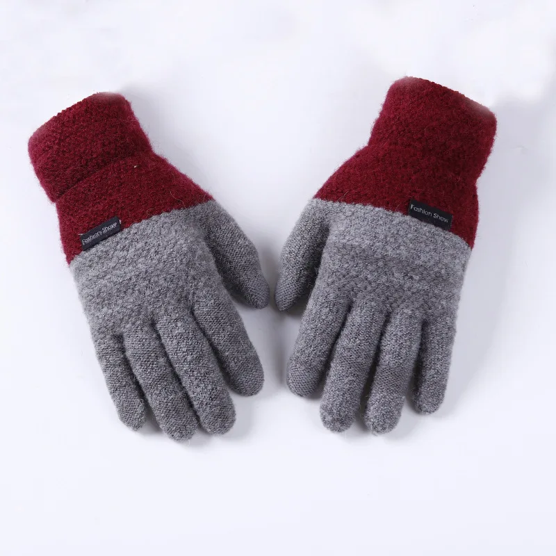 Touch Gloves Red Очень длинный плюс размер на зиму, теплые, фланелевые банные халаты женские мужские серые теплые балахон с капюшоном Мужские халаты платье Ночная одежда XXL дропшиппинг - Цвет: Touch Gloves Red