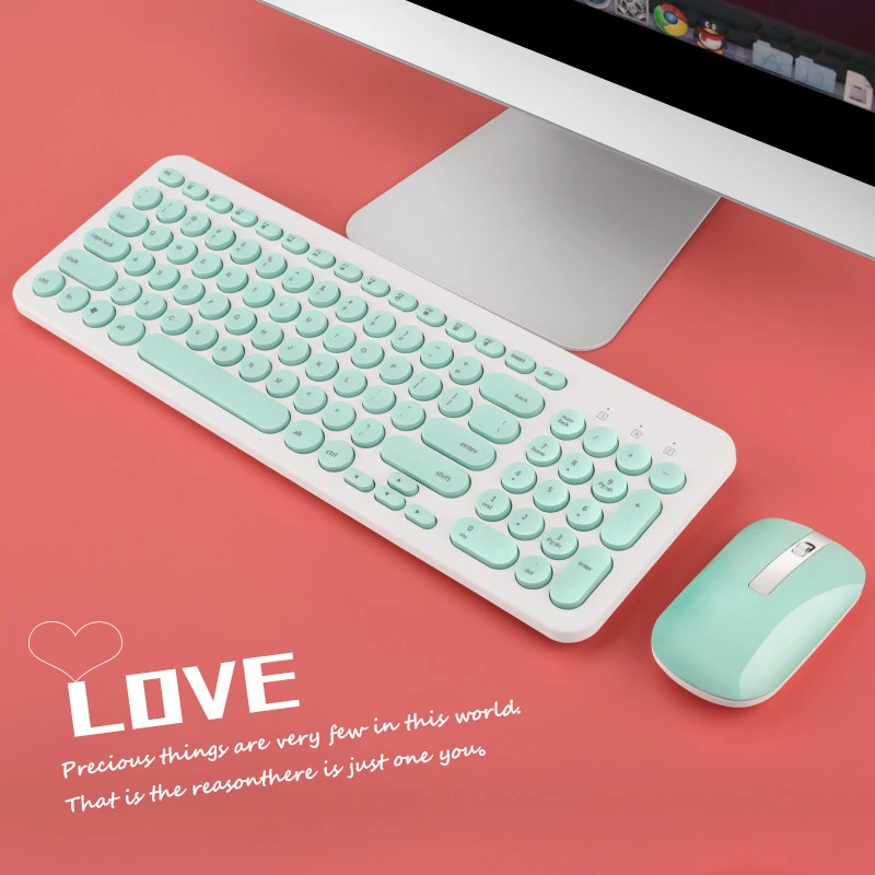 

2.4G Wireless Gaming Keyboard Mouse Combo USB Receiver Silent Keyboard Mini Mouse For Macbook Lenovo Laptop Keypad Computer Mice