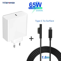pd usb type c charger for microsoft surface pro 6543 go book tablet compatible 15v12v 4a 3a 2 58a 65w 44w pd charging cable