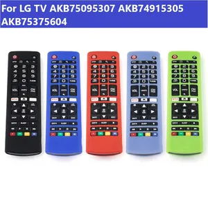 silicone remote controller cases shockproof protective covers for lg tv akb75095307 akb74915305 akb75375604 remote controller free global shipping