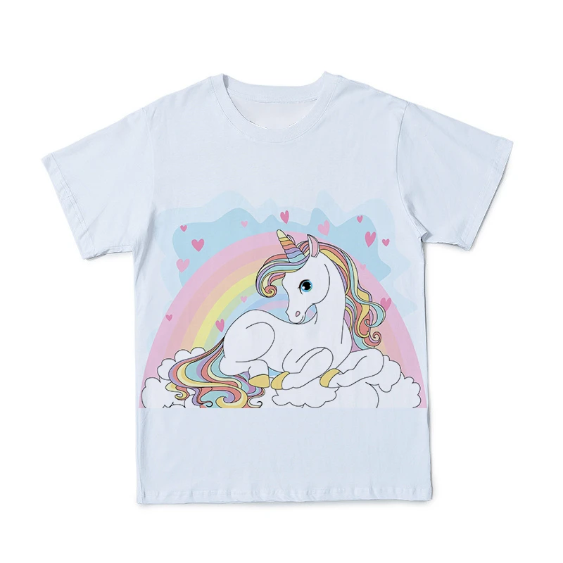 

Summer New Style 3D Men's And Women's T-shirt Clothing Cute Wooden Horse Pattern Fashion All-Match Parent-Child Outfit 100-6XL