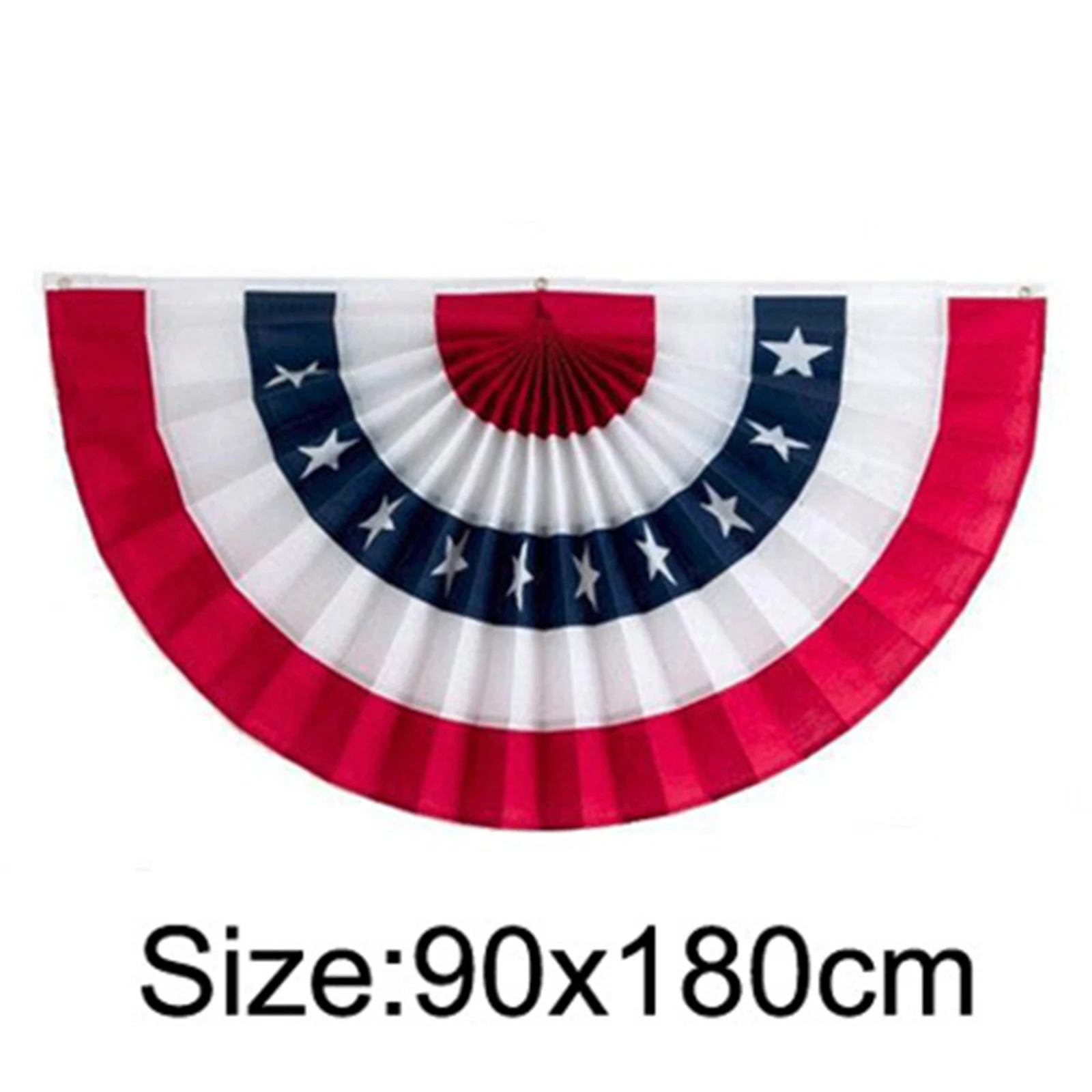 

USA Pleated Fan Flag 18"x35" 36"x72" America Fan Flag Half Fan Fully Pleated Polyester Flags Indoor Outdoor Flags P7Ding
