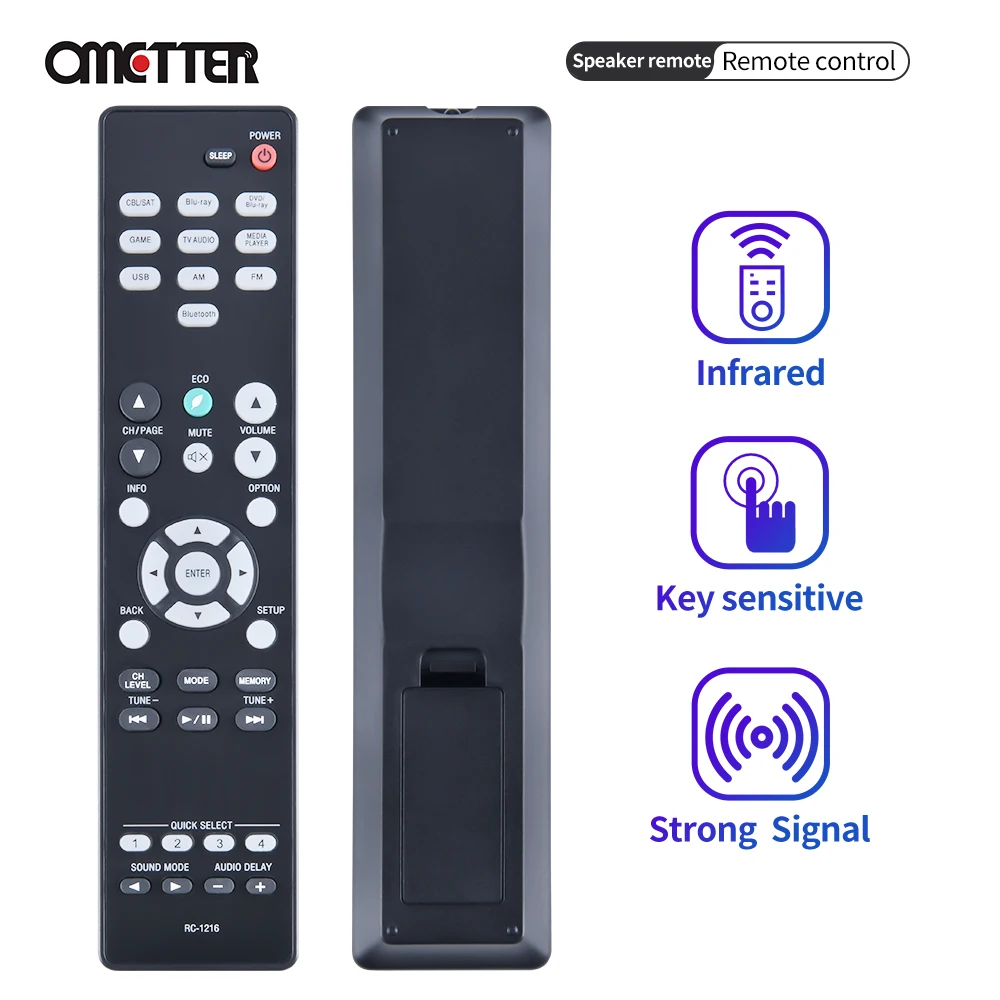 

RC-1216 Replace Remote Control for Denon AV Receiver AVR-S530BT AVR-S540BT AVR-X550BT