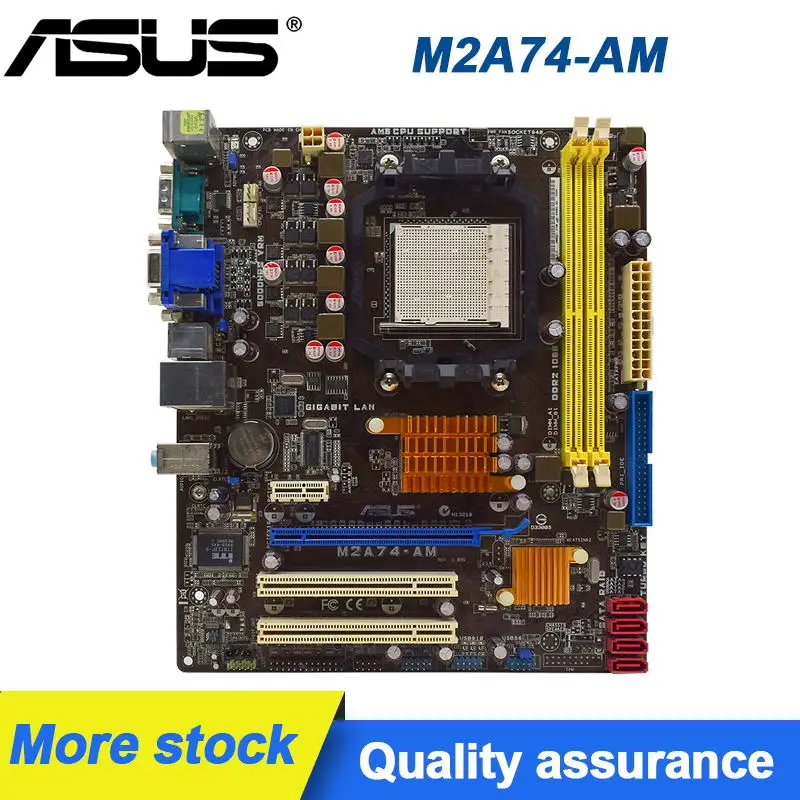 Материнская плата ASUS M2A74-AM Socket AM2 DDR2 ram 8GB AMD 740G материнская SATA 3 ГБ/сек. PCI-E 2 0 для Athlon