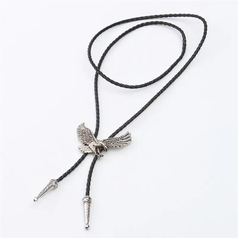 Ожерелье с подвеской в виде индийского орла галстук боло для танцев модный