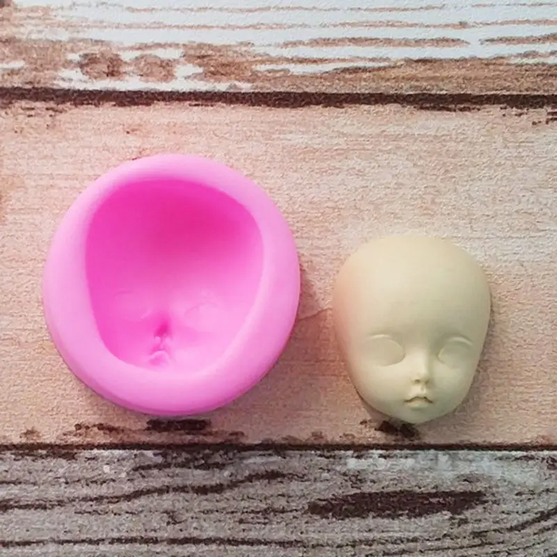 Формы из полимерной глины 3D Силиконовый гель BJD человеческие куклы голова лицо