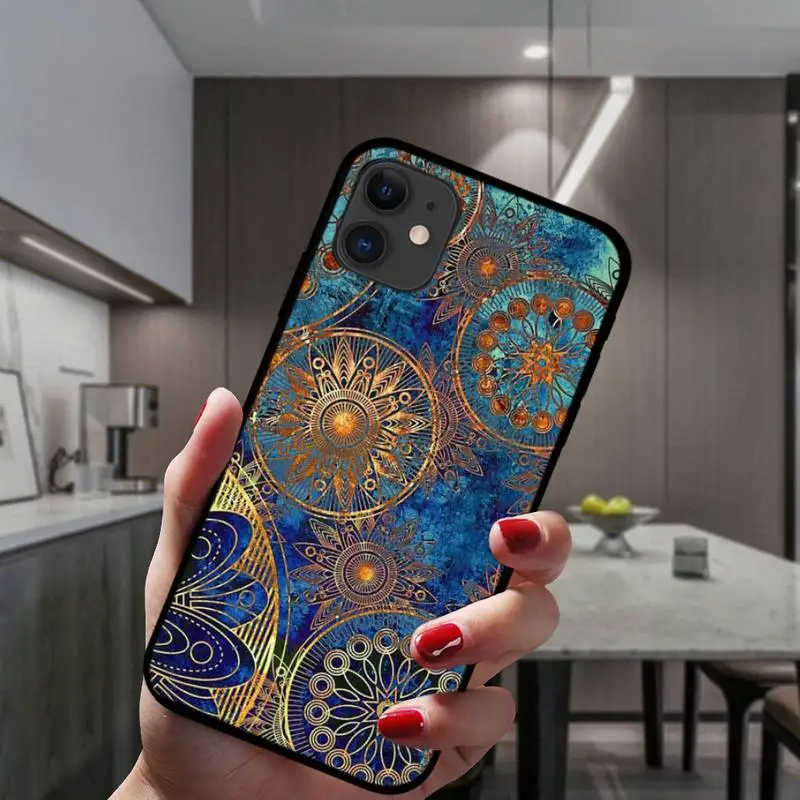 

Mandala Flower Totem Phone Case For IPhone 6 6s 7 8 Plus X Xs Xr Xsmax 11 12 Pro Promax 12mini