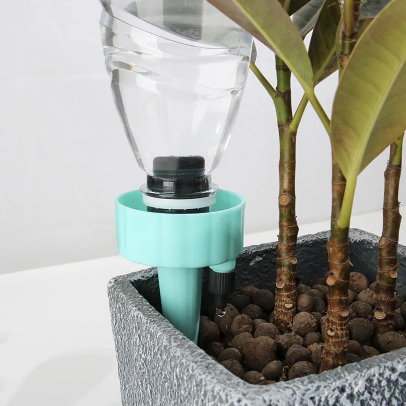 

DIY Automatic 6Pcs Lazy Flower Water Drip Waterer Bottles Irrigation Device 16.5*5.5CM Controller Garden Supplie Watering Kits