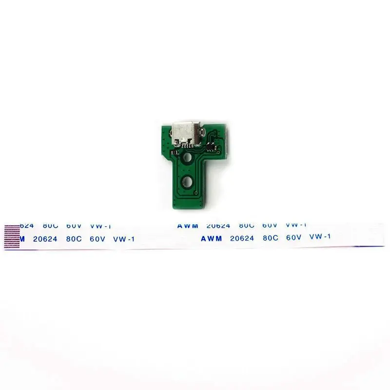 Usb порт для зарядки контроллер платы JDS 030 + 12 Pin кабель Sony PS4 A227|Геймпады| |